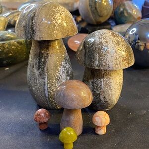 Unlisted live showNatural Stone Mushroom Decor